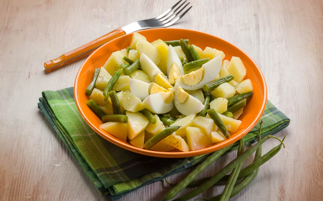 Insalata di patate e fagiolini - Ricette Selenella