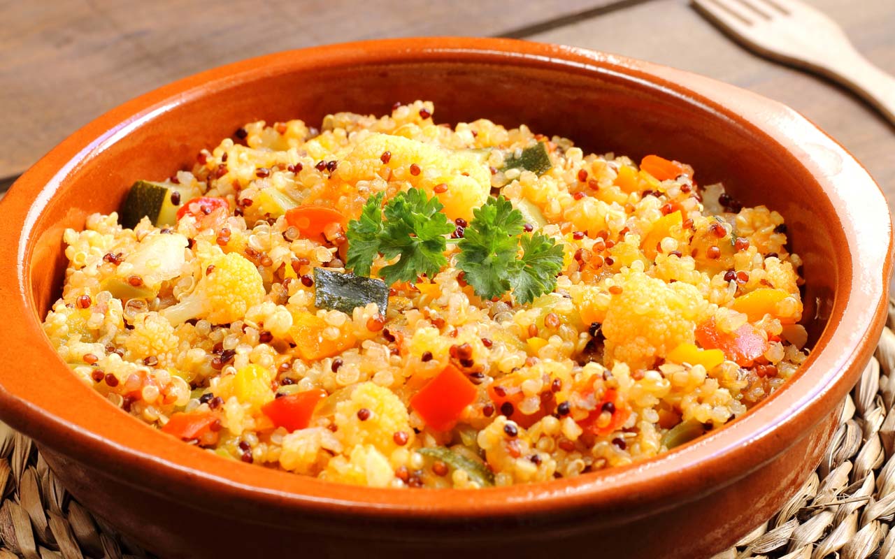 Ricetta Selenella Quinoa patate e verdure di stagione