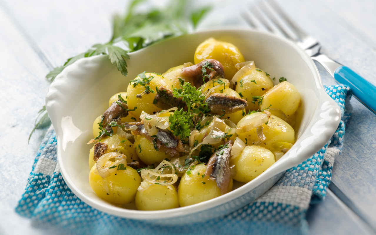 Insalata di patate al verde Insalata di patate al verde - Ricette Selenella