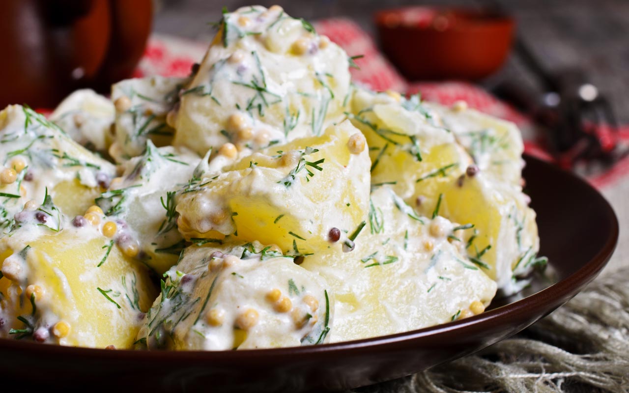 Ricetta Selenella Insalata di patate con crema di formaggio