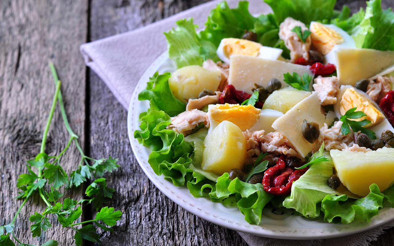 Insalata di patate e formaggio - Ricette Selenella