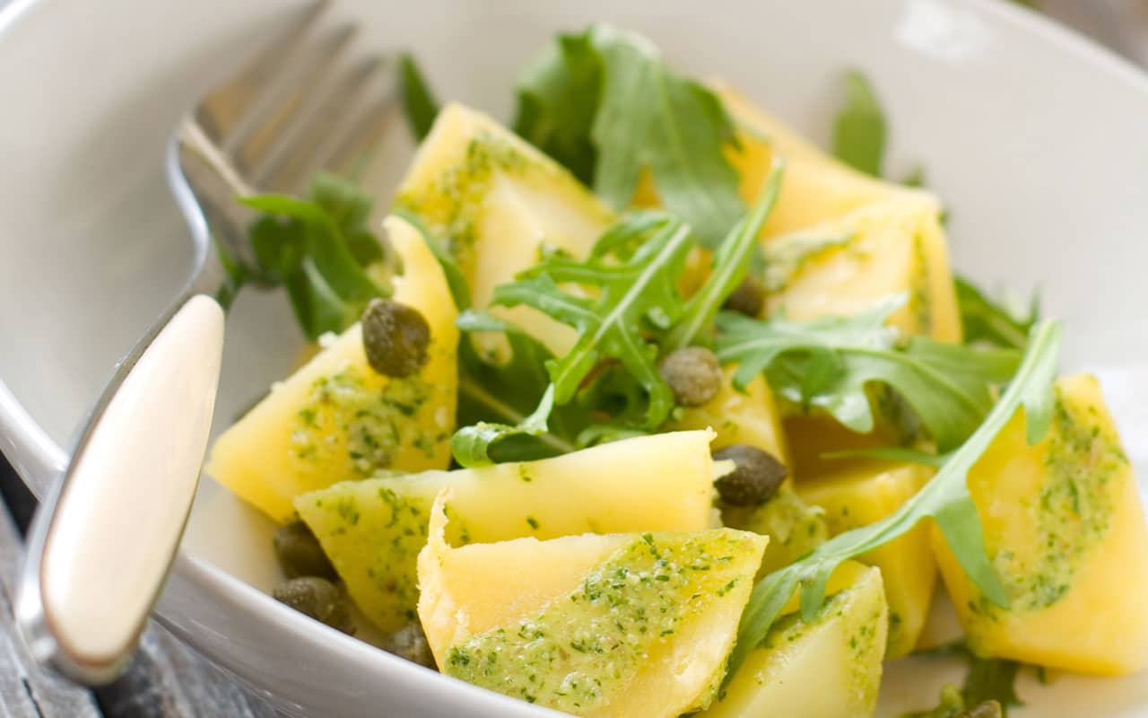 Insalata di patate pesto e rucola - Ricette Selenella