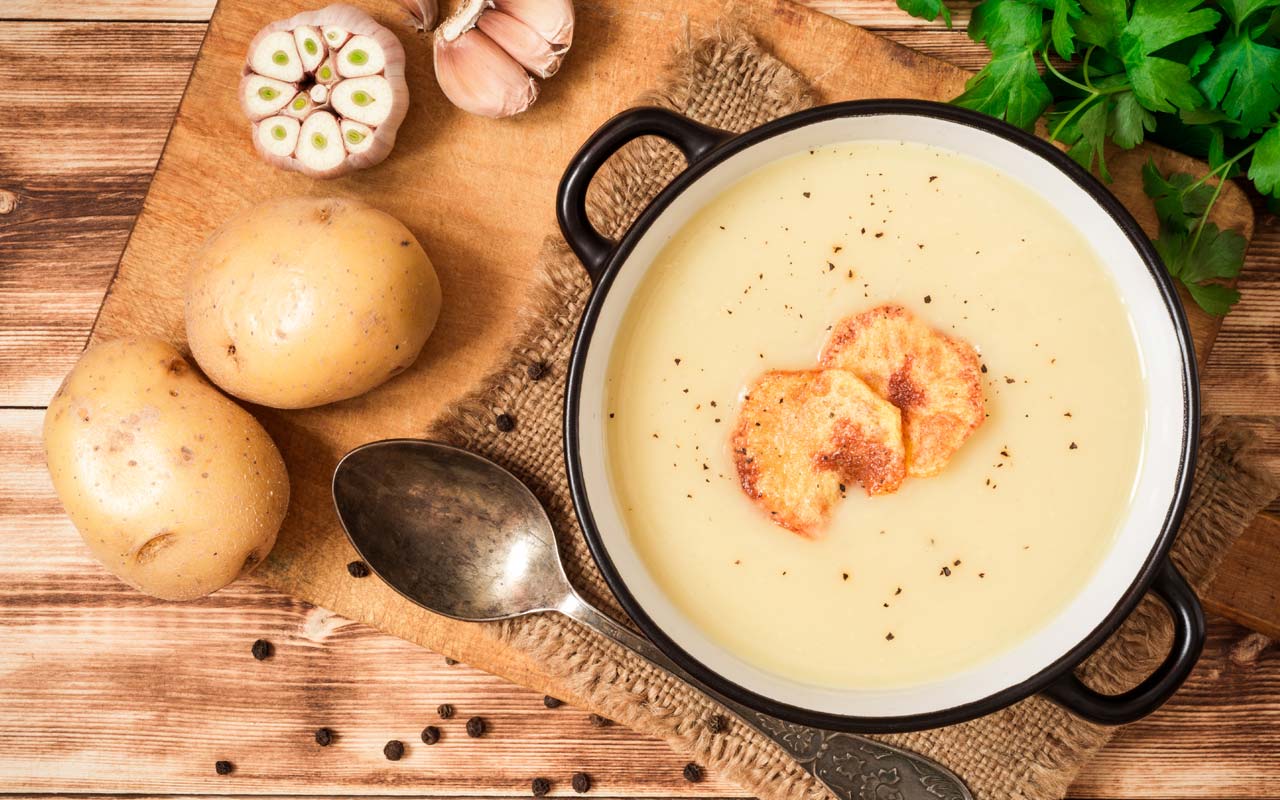 Minestra di patate e polenta - Ricette Selenella