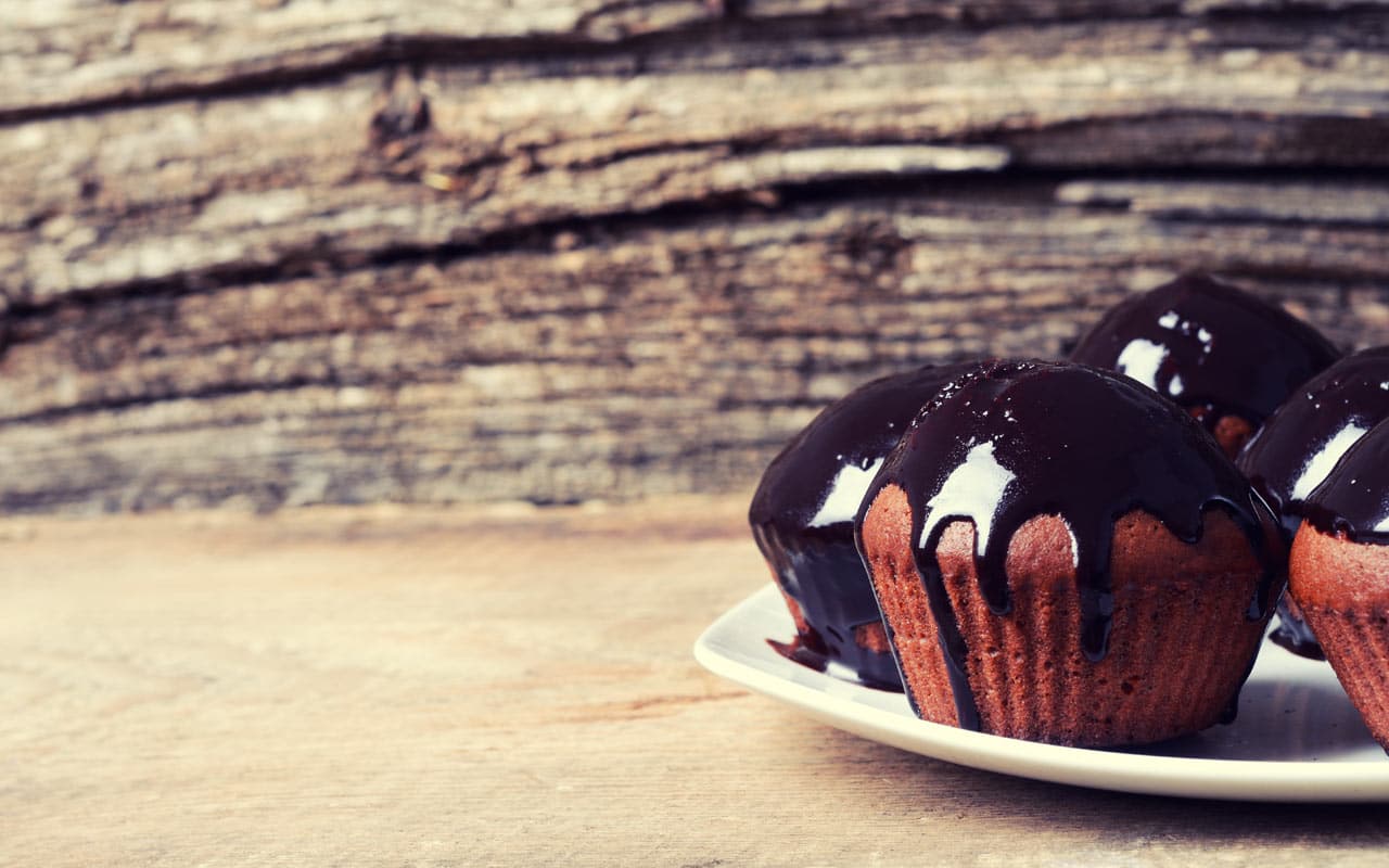 Muffin dolce di patate con copertura al cioccolato - Ricette Selenella