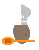Icona patata cuoca