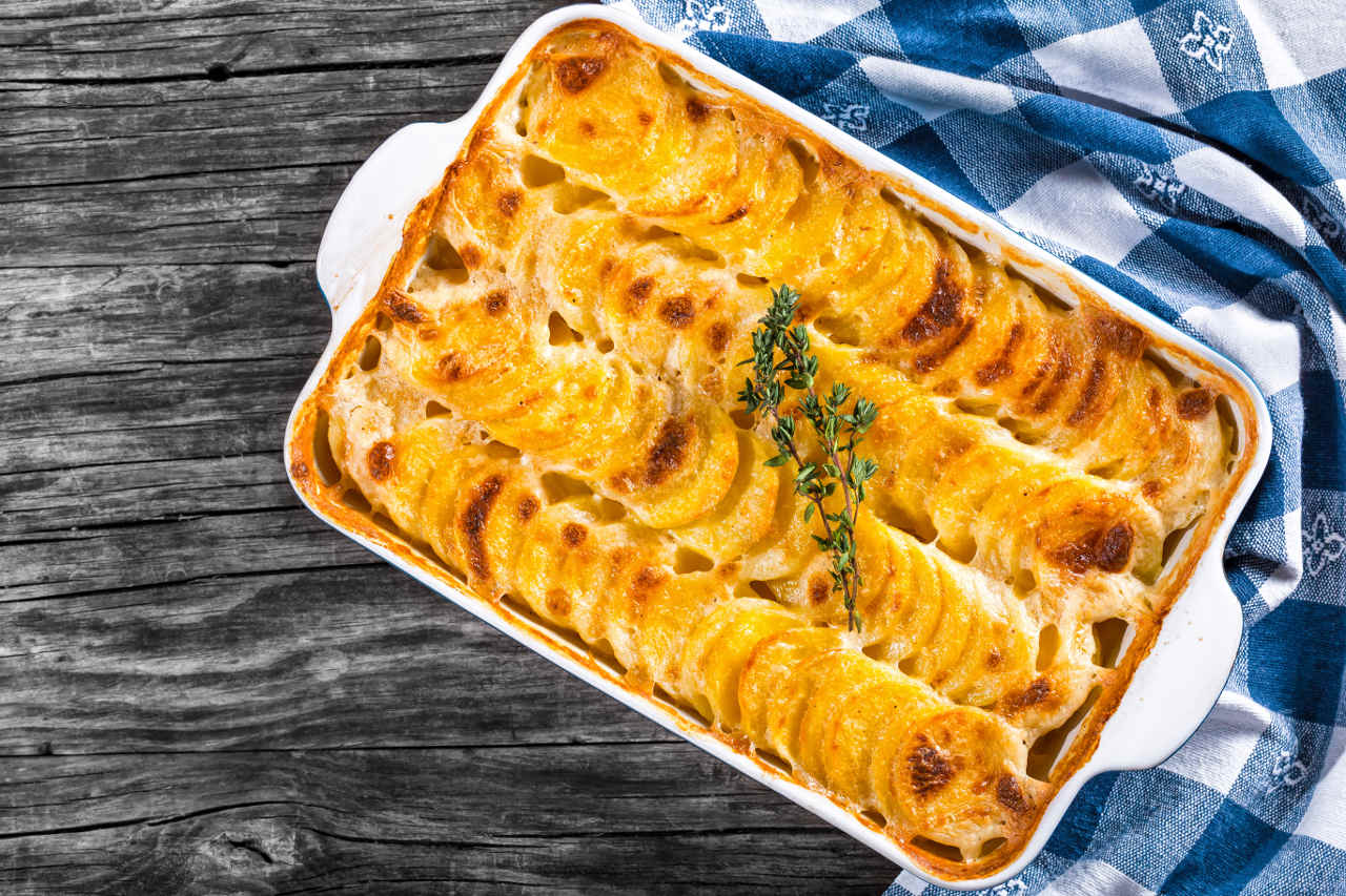 Torta di patate in brodo - Ricette Selenella