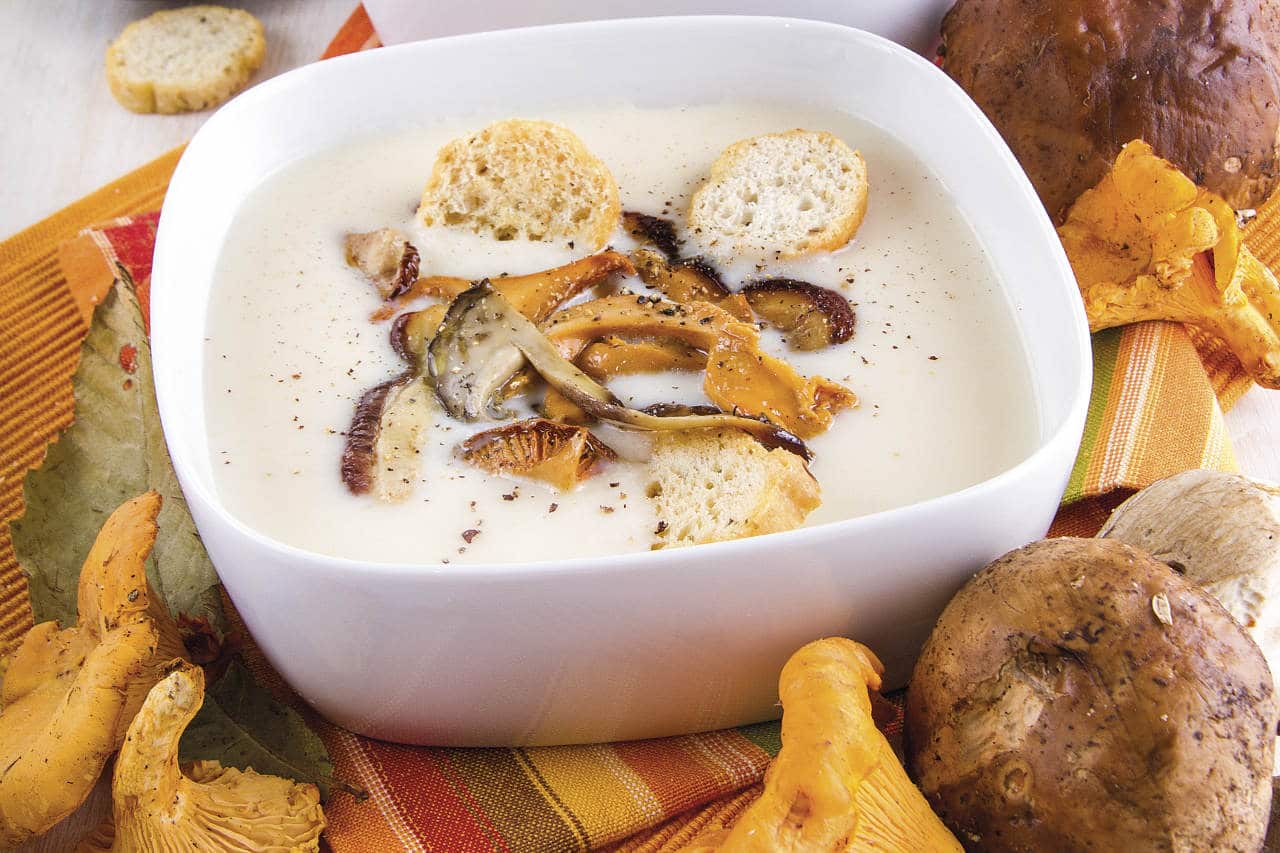 Crema di cavolfiore con funghi - Ricette Selenella