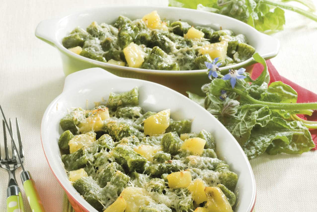 Gnocchetti verdi con patate - Ricette Selenella