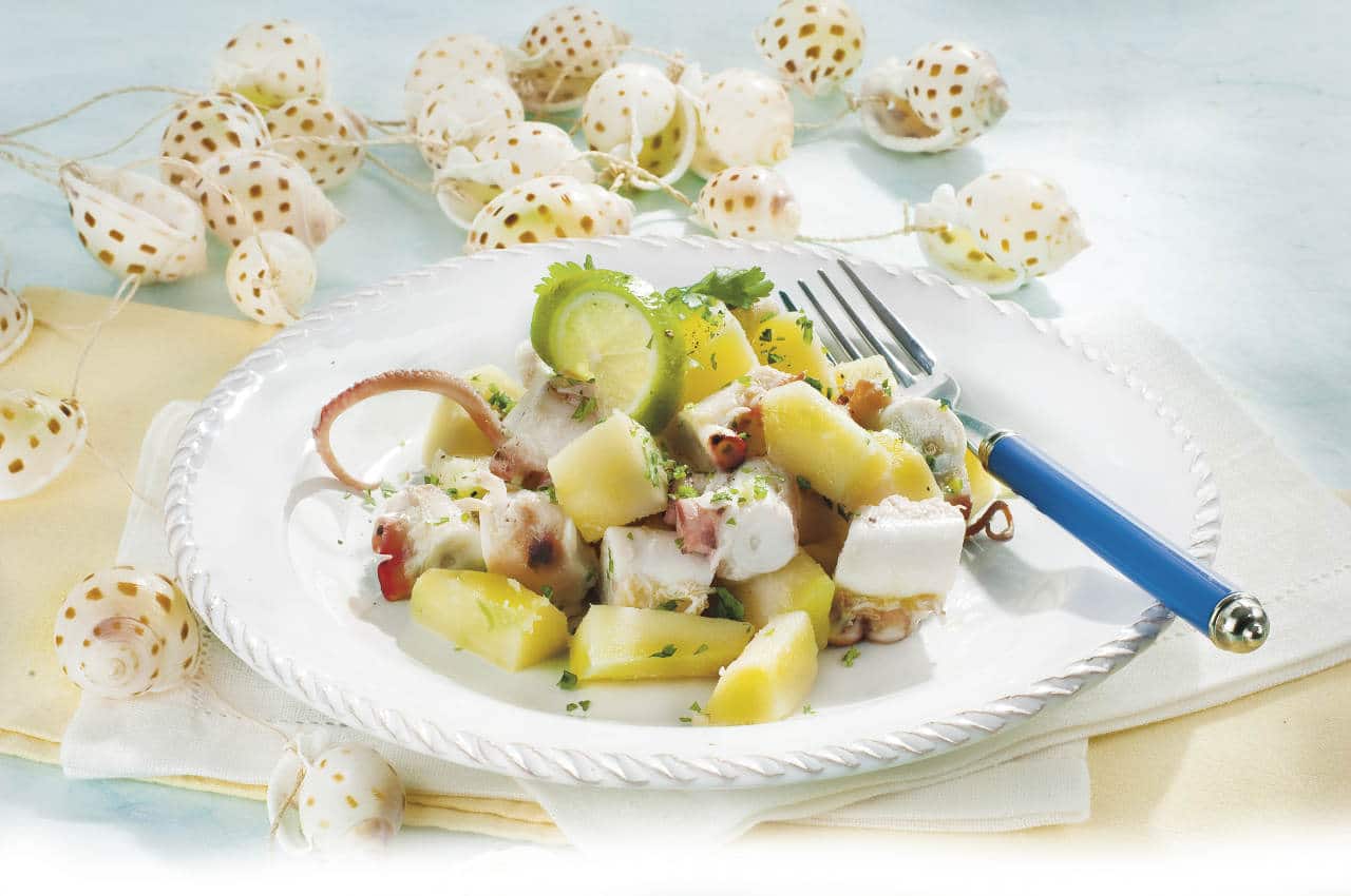 Insalata classica di polpo e patate - Ricette Selenella