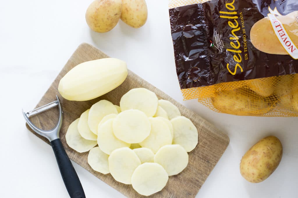 Torta salata alle patate, prosciutto cotto e formaggio - Ricette Selenella