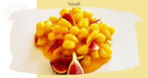 GNOCCHETTI CON LE PATATE, TALEGGIO, CURCUMA E FICHI DI GLORIA