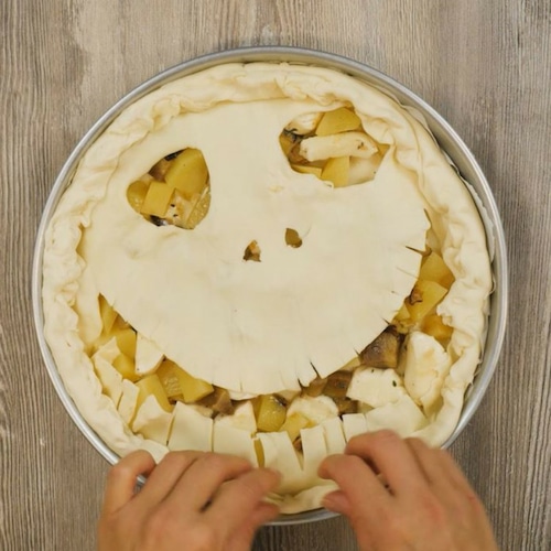 Torta salata di Halloween con melanzane e patate - Ricette Selenella