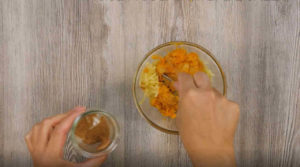 Condire zucca e patate