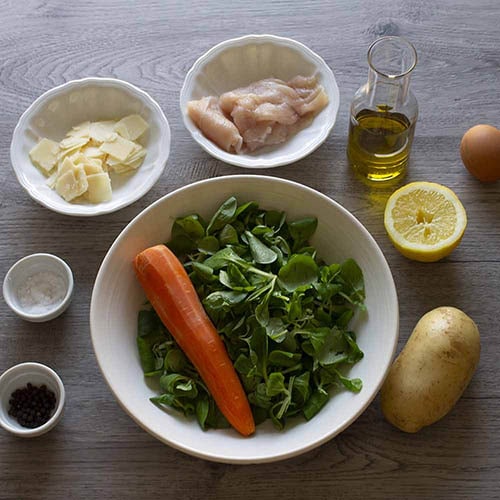 Insalata di pollo, patate e carote - Ricette Selenella