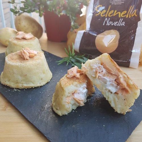 Tortini di patate e salmone di Alessia Bradley - Ricette Selenella