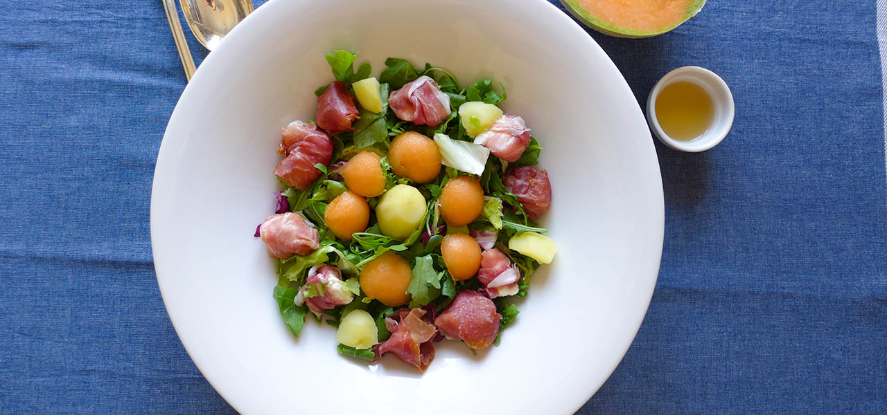 Insalata di Patate, Melone, Prosciutto crudo e Primo sale - Ricette Selenella