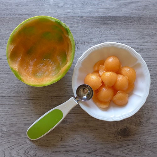 Insalata di Patate, Melone, Prosciutto crudo e Primo sale - Ricette Selenella