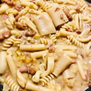Ricetta pasta spezzata, patate Selenella e fagioli Selenella