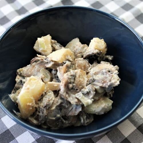 Insalata di patate, funghi e yogurt - Ricette Selenella