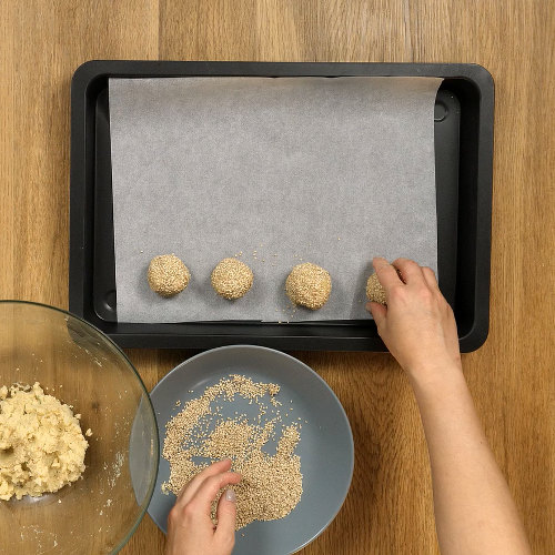 Polpette vegane di patate e hummus di ceci - Ricette Selenella