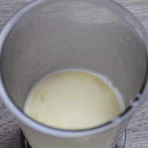 frullarlo con mix a immersione