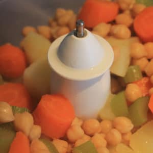Mixare le verdure cotte