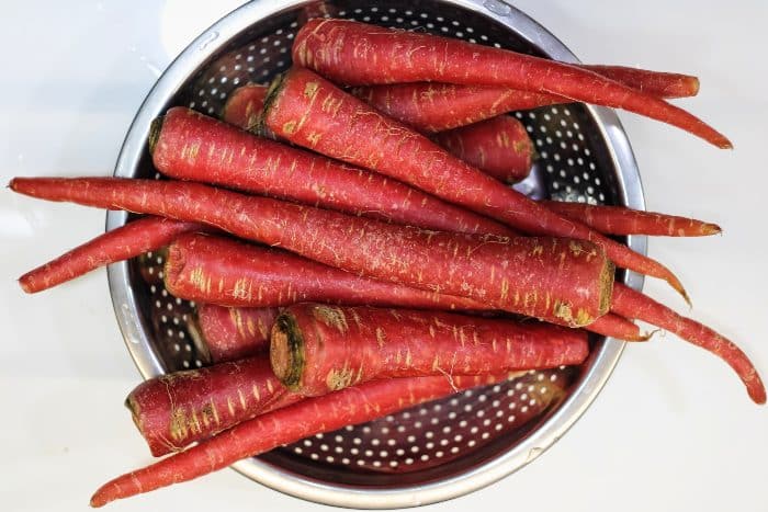 Come cucinare le carote rosse