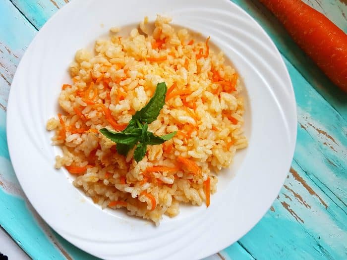 Risotto con carote