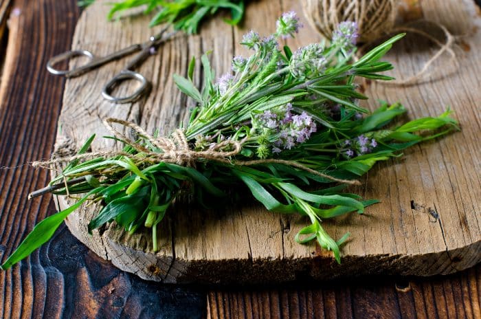 Erbe aromatiche in cucina