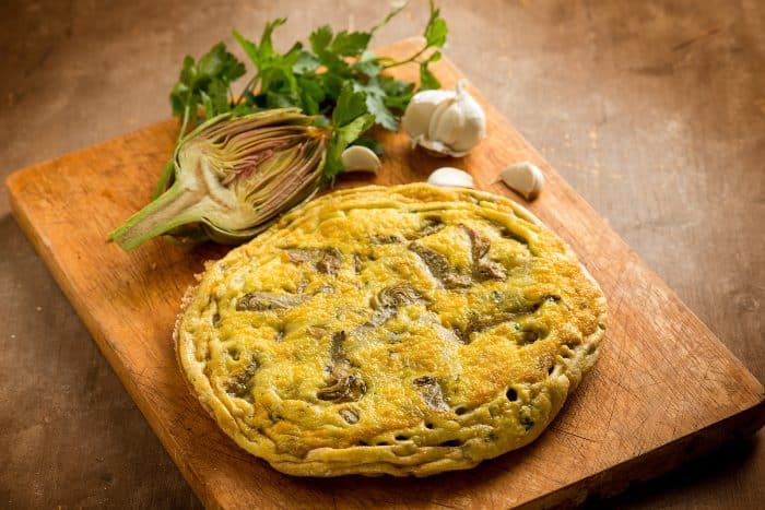 Frittata carciofi e patate