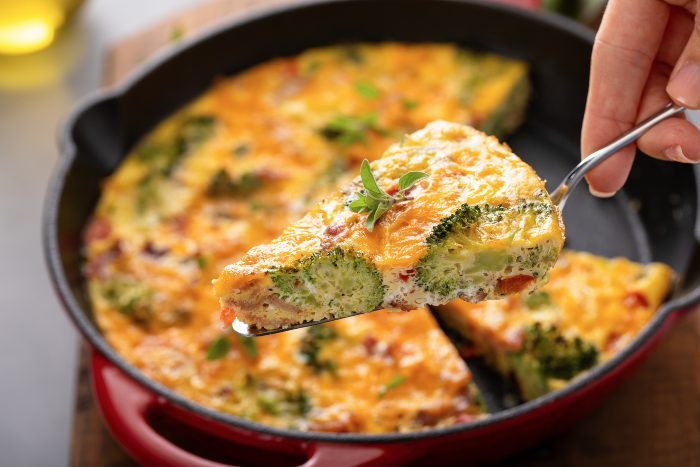 Patate e broccoli frittata