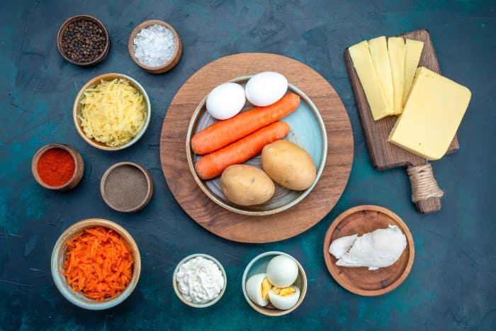 Patate, carote, proteine